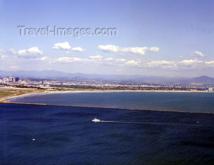 usa954: San Diego (California): view of the city from Point Loma, Coronado bridge, hotel del Coronado, downtown - photo by J.Fekete - (c) Travel-Images.com - Stock Photography agency - Image Bank