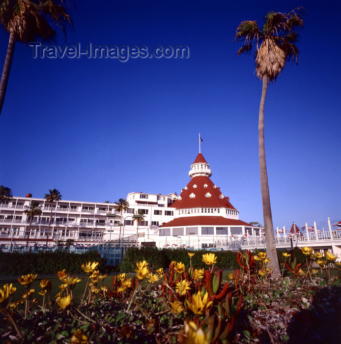 usa956: San Diego (California): Hotel del Coronado, site of many motion pictures - photo by J.Fekete - (c) Travel-Images.com - Stock Photography agency - Image Bank