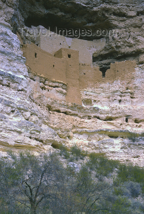 usa969: USA - Montezuma Castle National Monument - Camp Verde (Arizona): cliff dwelling nestled into a limestone recess high above Beaver Creek - built by Sinagua Indians - photo by A.Bartel - (c) Travel-Images.com - Stock Photography agency - Image Bank