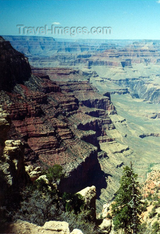 usa98: USA - Grand Canyon NP (Arizona): precipice - Unesco world heritage site - photo by D.Ediev - (c) Travel-Images.com - Stock Photography agency - Image Bank