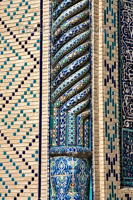 uzbekistan7: Colourful Tiles, Kalon Mosque, Bukhara - photo by A.Beaton  - (c) Travel-Images.com - Stock Photography agency - Image Bank