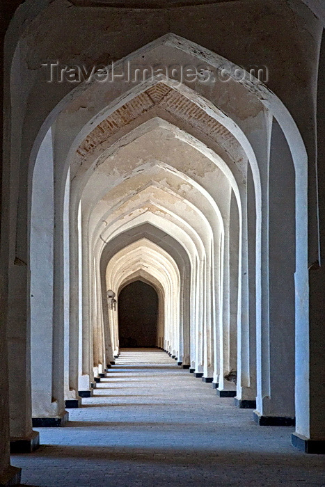 uzbekistan78: 'The Madrassah Hallway',  Hallway, Miri Arab Madrassah, Bukhara, Uzbekistan - photo by A.Beaton - (c) Travel-Images.com - Stock Photography agency - Image Bank