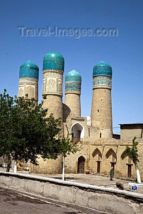 uzbekistan9: 4 minarets, Chor Minor, Bukhara, Uzbekistan - photo by A.Beaton  - (c) Travel-Images.com - Stock Photography agency - Image Bank