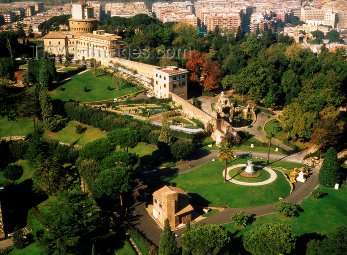 vatican42: Vatican: Vatican Gardens and Vatican Radio Administration building - Giardini Vaticani - photo by J.Fekete - (c) Travel-Images.com - Stock Photography agency - Image Bank