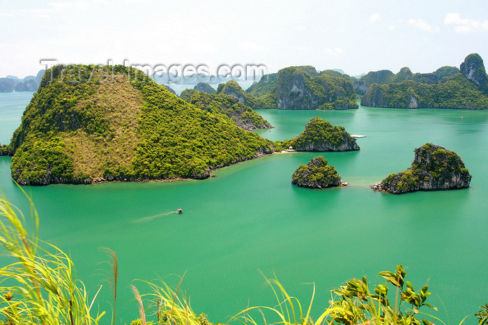 vietnam119: Halong Bay - Vietnam: view from a hill - photo by Tran Thai - (c) Travel-Images.com - Stock Photography agency - Image Bank