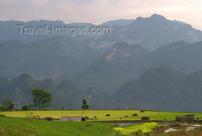 vietnam138: Ba Be National Park - Vietnam: landscape - mountains and rice fields - photo by Tran Thai - (c) Travel-Images.com - Stock Photography agency - Image Bank