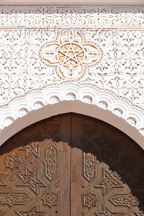 western-sahara101: Laâyoune / El Aaiun, Saguia el-Hamra, Western Sahara: Moulay Abdel Aziz Great Mosque - detail of Moorish decoration - photo by M.Torres - (c) Travel-Images.com - Stock Photography agency - Image Bank