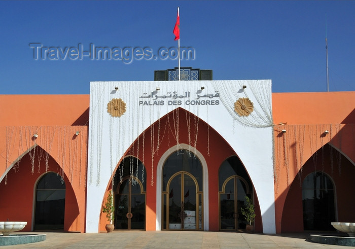 western-sahara119: Laâyoune / El Aaiun, Saguia el-Hamra, Western Sahara: Palais des Congrés - architect André Paccard - Place du Mechouar - photo by M.Torres - (c) Travel-Images.com - Stock Photography agency - Image Bank