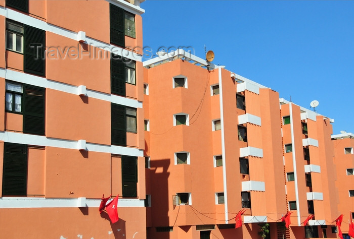 western-sahara17: Laâyoune / El Aaiun, Saguia el-Hamra, Western Sahara: Spanish period apartment blocks on Blvd Mohammed V - photo by M.Torres - (c) Travel-Images.com - Stock Photography agency - Image Bank