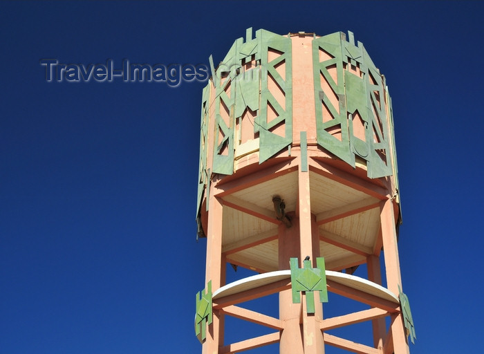 western-sahara59: Laâyoune / El Aaiun, Saguia el-Hamra, Western Sahara: Spanish water tower with Moroccan decoration - Blvd de Mekka - photo by M.Torres - (c) Travel-Images.com - Stock Photography agency - Image Bank