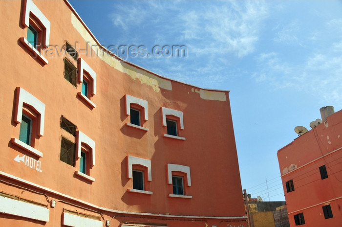 western-sahara82: Laâyoune / El Aaiun, Saguia el-Hamra, Western Sahara: Hotel Rif - Blvd 28 Février - Colonial district - photo by M.Torres - (c) Travel-Images.com - Stock Photography agency - Image Bank