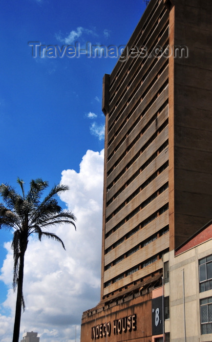 zambia21: Lusaka, Zambia: Indeco house, Indo-Zambia Bank - Cairo Road at Buteko Place - Central Business District - photo by M.Torres - (c) Travel-Images.com - Stock Photography agency - Image Bank