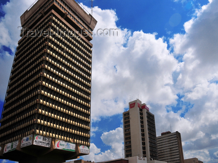 zambia26: Lusaka, Zambia: Findeco, Zanaco and Indeco houses - Cairo Road skyscrapers seen from the Sapele Avenue side - Central Business District - photo by M.Torres - (c) Travel-Images.com - Stock Photography agency - Image Bank