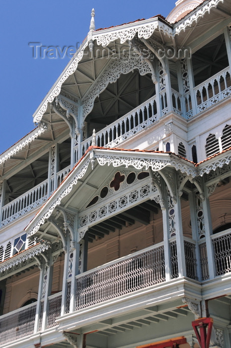 zanzibar126: Stone Town, Zanzibar, Tanzania: Old Dispensary - Stone Town Cultural Centre - balconies - colonial architecture of India - UNESCO World Heritage Site - photo by M.Torres - (c) Travel-Images.com - Stock Photography agency - Image Bank