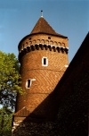 Poland - Krakow / Caracovia / Crakow  (Malopolskie): Brick tower (photo by J.Kaman)