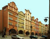 Poland - Jelenia Gora  (Dolnoslaskie - Silesia): Tenement houses in Ratuszowy Square (photo by J.Kaman)