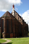 Szczecin (Zachodniopomorskie - Western Pomerania), Poland: red brick church - photo by C.Blam