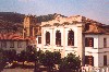 Torre de Moncorvo: main square - the court - praa principal - Tribunal, Igreja em fundo - photo by M.Durruti
