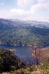 Portugal - Ruives (concelho de Vieira do Minho): Cabril dam and Gers mountains / barragem do Cabril e serra do Gers - serra da Cabreira - photo by M.Durruti