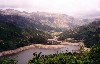 Portugal - Frades (concelho de Vieira do Minho): the river Cvado and the Gers mountains - o rio Cvado e a serra do Gers - photo by M.Durruti
