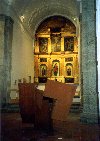 Portugal - Alentejo - vora: escultura moderna - igreja das Mercs - Rua do Raimundo - photo by M.Durruti