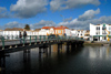 Tavira - Algarve - Portugal - bridge and left -bank of the Gilo - ponte e margem esquerda do rio Gilo - photo by M.Durruti