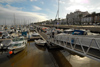 Portugal - Algarve - Vila Real de Santo Antnio: the marina and the waterfront avenue - marina e avenida marginal - Historical Hotel, Hotel Guadiana - Avenida da Repblica - photo by M.Durruti