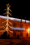 Portugal - Algarve - Olho: Town-hall - Christmas lights - paos do concelho - iluminaes de Natal - CMO  - photo by M.Durruti