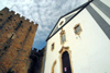 bidos, Portugal: So Tiago church, by the castle - igreja de So Tiago, junto ao castelo - photo by M.Durruti