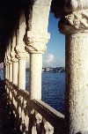 Portugal - Lisboa: o rio Tejo da varanda da torre de Belm - photo by M.Durruti