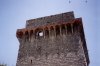 Portugal - Ourem: torre com platibanda - o castelo com andorinhas (vila velha) / castle - photo by M.Durruti