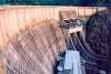 Portugal - Castelo do Bode (Concelho de Abrantes): the dam / Barragem de Castelo do Bode / dam - photo by M.Durruti