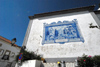 Portugal - Sardoal: tiles showing a play by Gil Vicente - Azulejos representando o Auto da Serra de Gil Vicente - photo by M.Durruti