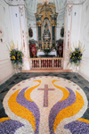 Portugal - Sardoal: chapel - floral mosaic - mosaico de flores - capela - photo by M.Durruti