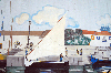 Portugal - Moita: mural by the quays / Moita do Ribatejo: mural com motivos fluviais junto ao cais - photo by M.Durruti