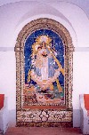 Portugal - Costa da Caparica (Concelho de Almada): Convento dos Capuchos - nicho dedicado a Nossa Senhora da Boa Viagen - protectora dos viajantes - photo by M.Durruti