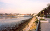 Portugal - Montijo: the promenade by the Tagus - junto ao Tejo - photo by M.Durruti