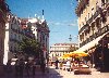 Lisbon: Chiado sq. - Praa do Poeta Chiado vista da Rua Garret - igreja de N. Sra. da Encarnao - photo by M.Durruti