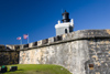 Puerto Rico - San Juan: Spanish fort of San Felipe del Morro - lighthouse II (photo by D.Smith)