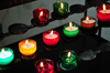 Saint-Denis, Runion: candles burn at the Holy Saviour cathedral - photo by M.Torres