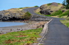 Anse Mourouk, Rodrigues island, Mauritius: coastal road - photo by M.Torres