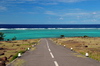 Roche Bon Dieu, Rodrigues island, Mauritius: road to Anse Ally and Pointe Coton - reef and ocean in the horizon - photo by M.Torres