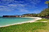 Baie de l'Est, Saint Franois Beach, Rodrigues island, Mauritius: crescent shaped beach with warm and transparent waters - photo by M.Torres