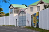 Pointe La Gueule, Rodrigues island, Mauritius: Rodrigues prison - wall with mural paintings - photo by M.Torres
