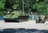 Russia - Karachay-Cherkessia - Cherkessk: T-62 Soviet main battle tank and gun (photo by Dalkhat M. Ediev)