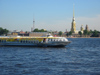 Russia - St. Petersburg: jetfoil passing by Peter and Paul fortress (photo by D.Ediev)