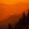 Russia - Lagonaki - Republic of Adygheya / Adygea - South of Russia: forest covered mountains at sunset - Caucasus (photo by Vladimir Sidoropolev)