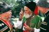 Russia - Krasnodar: Zaporozhskiy cossack (from the Ukraine) making a point (photo by Vladimir Sidoropolev)