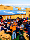 Russia - Bering Strait (Chukotka AOk): Kapitan Khlebnikov - BBQ on the foredeck - icebreaker - photo by R.Eime