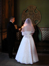 Russia - Velikiy Novgorod: Orthodox church wedding ceremony - photo by J.Kaman